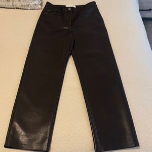 Artizia (Wilfred) Dark Brown Faux Leather The Melina Pants